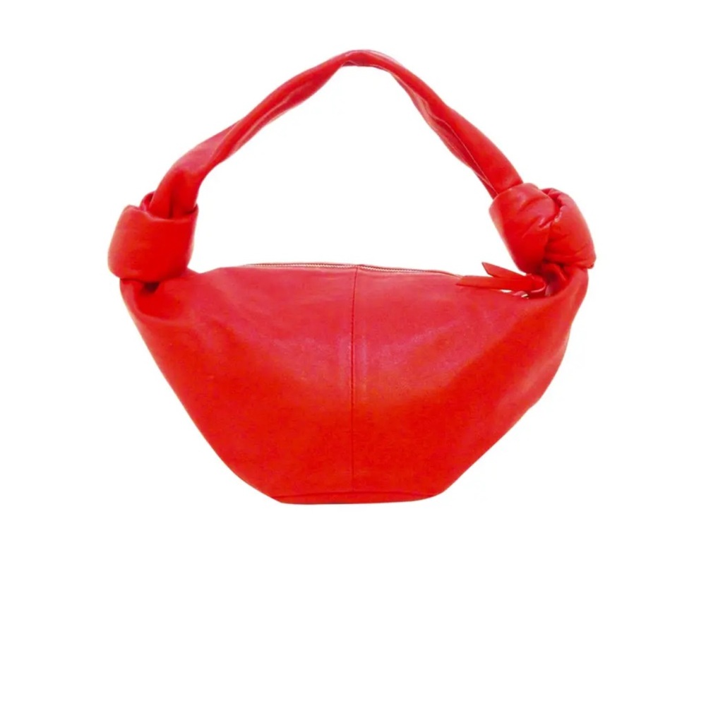 Bottega Veneta Red Hobo Bag Minimalist Design
